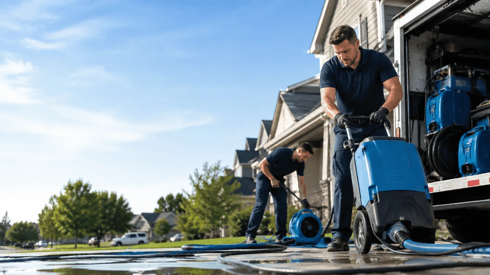 Dehumidification being performed in Whitehouse Station, NJ